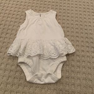 Gap White Eyelet Onsie